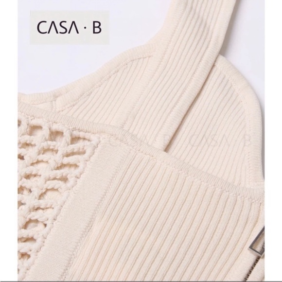 NEW💫CASA B| Siren Crochet Bustier Corset Top in Bone - Picture 9 of 11
